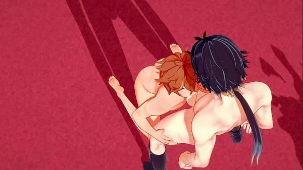 Genshin Impact Yaoi 3D – Tartaglia Lick balls and Dogy Style with Zhongli with creampie – Japanese asian manga anime game porn gay