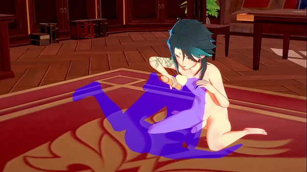 Genshin Impact Yaoi – Xiao Footjob and Rimjob – Sissy crossdress Japanese Asian Manga Anime Film Game Porn Gay