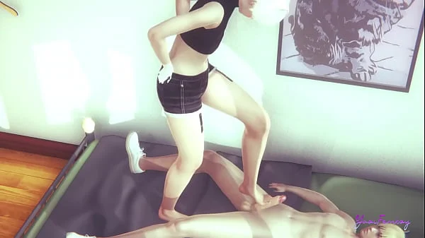 Yaoi Femboy – Alan is a naugthy cat boy plays with his hands and feet – Japanese asian manga anime 3D sissy gay porn